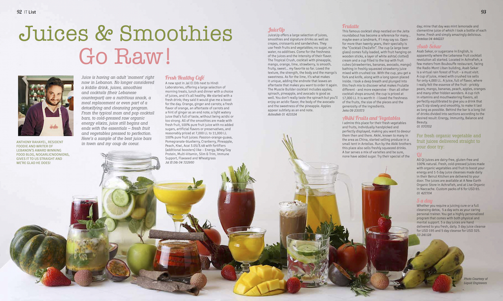 Juices and Smoothies Go Raw: A Sample from Around Town